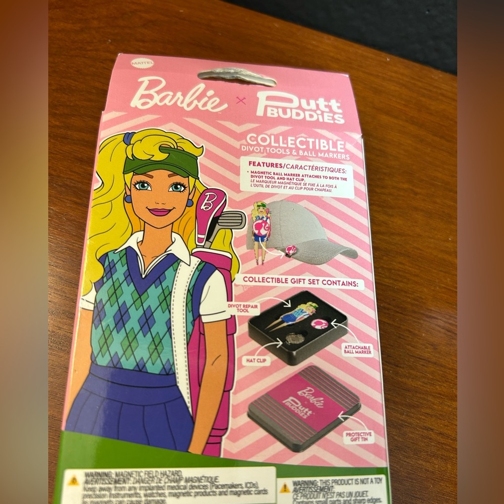 π- 1992 Golfing Barbie Collectable By-Putt Buddies Golf Set - Pink and Blue - Picture 3 of 5